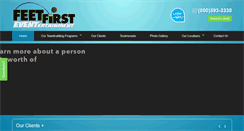 Desktop Screenshot of feetfirstevents.com